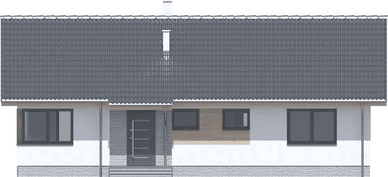 Elewacja frontowa domu jednorodzinnego Tiara 2