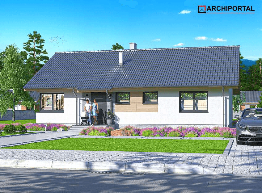 Wizualizacja domu jednorodzinnego Tiara 2