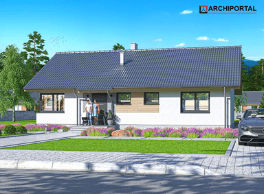 Wizualizacja domu jednorodzinnego Tiara 2