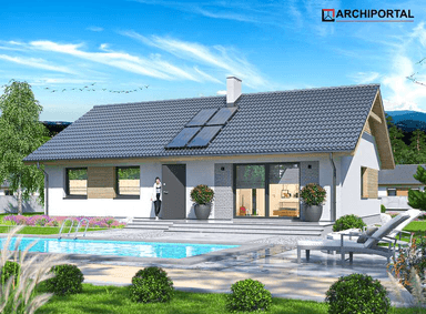 Wizualizacja domu jednorodzinnego Tiara 2