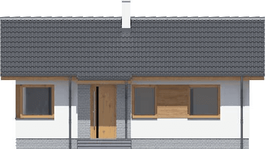 Elewacja frontowa domu jednorodzinnego Tiara mini