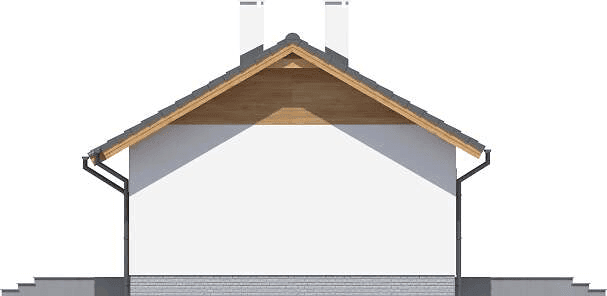 Elewacja prawa domu jednorodzinnego Tiara mini