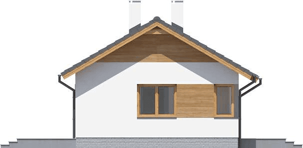 Elewacja lewa domu jednorodzinnego Tiara mini