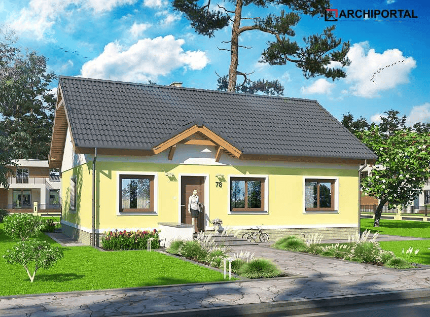 Wizualizacja domu jednorodzinnego Tito