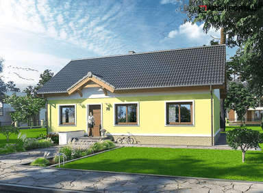 Wizualizacja domu jednorodzinnego Tito