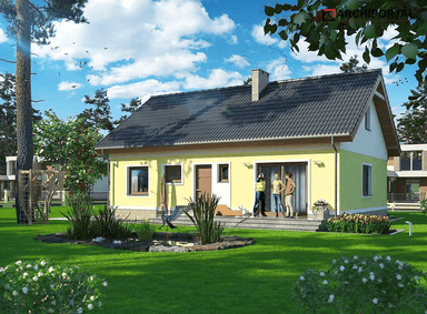 Wizualizacja domu jednorodzinnego Tito