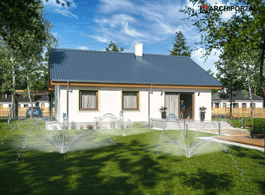 Wizualizacja domu jednorodzinnego Tobiasz paliwo stałe