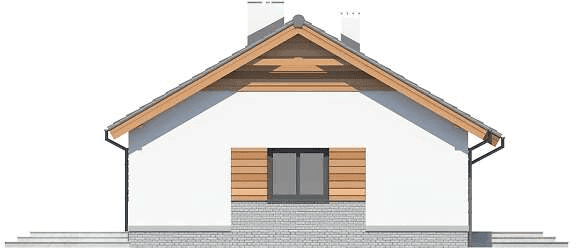 Elewacja lewa domu jednorodzinnego Tracja 2