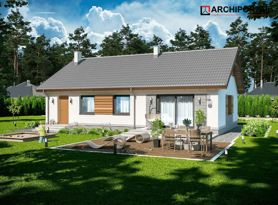 Wizualizacja domu jednorodzinnego Tracja 2