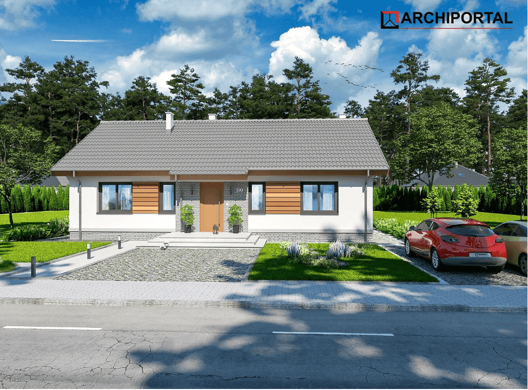 Wizualizacja domu jednorodzinnego Tracja 2