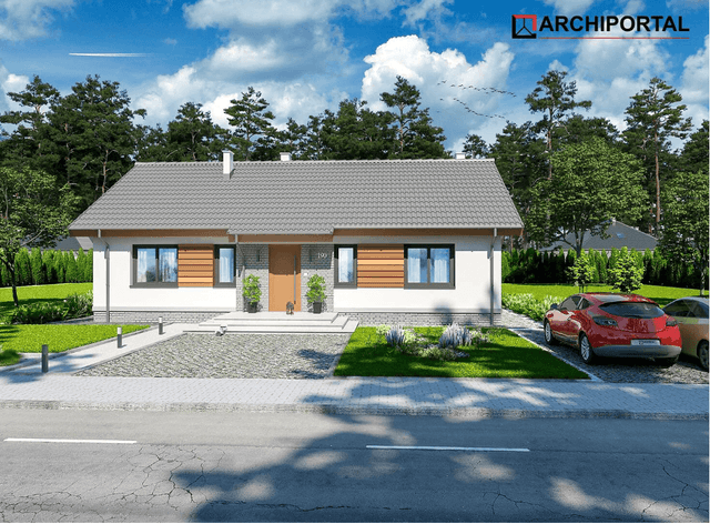 Wizualizacja domu jednorodzinnego Tracja 2