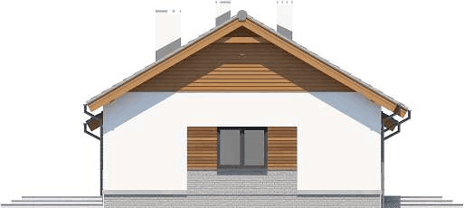 Elewacja lewa domu jednorodzinnego Tracja 2 G1