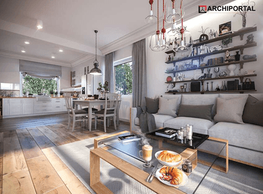 Wizualizacja domu jednorodzinnego Tracja 2 G1