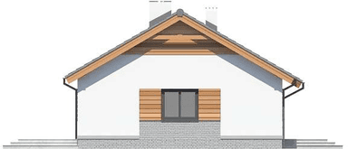 Elewacja lewa domu jednorodzinnego Tracja 2 Teriva