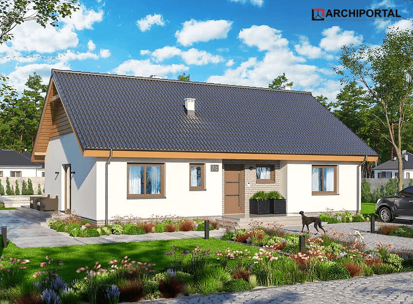 Wizualizacja domu jednorodzinnego Tracja