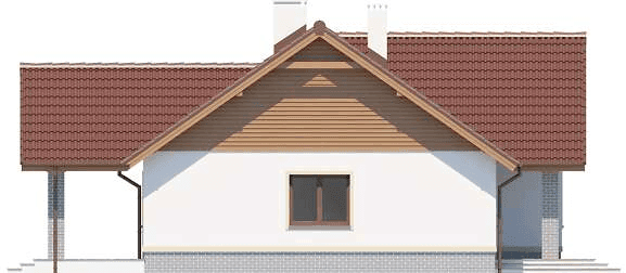 Elewacja lewa domu jednorodzinnego Tracja 3