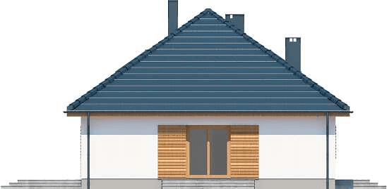 Elewacja lewa domu jednorodzinnego Tracja 8