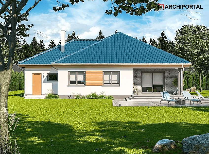 Wizualizacja domu jednorodzinnego Tryton 2