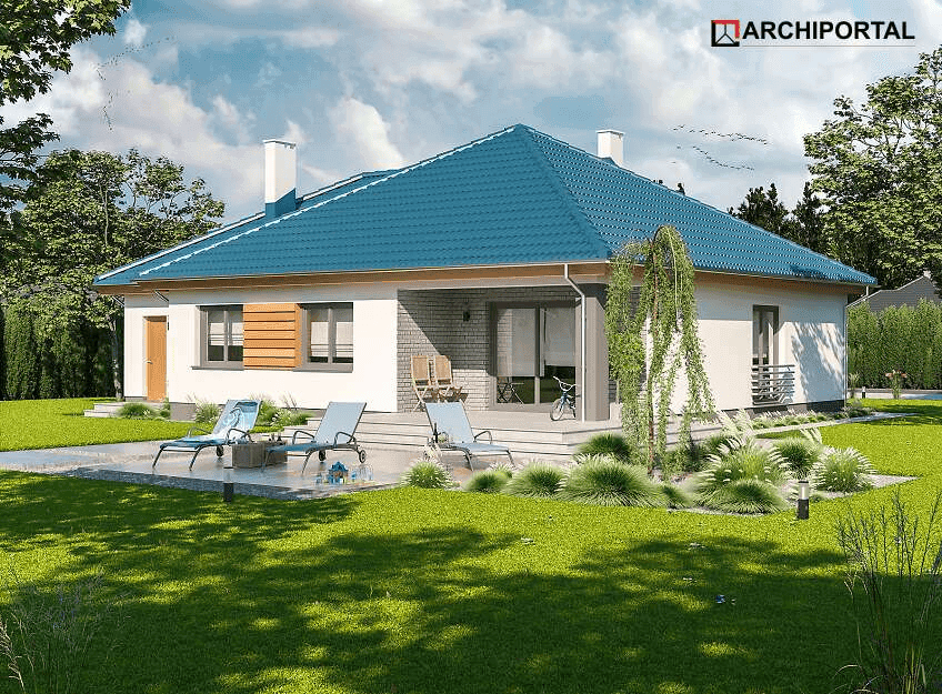 Wizualizacja domu jednorodzinnego Tryton 2
