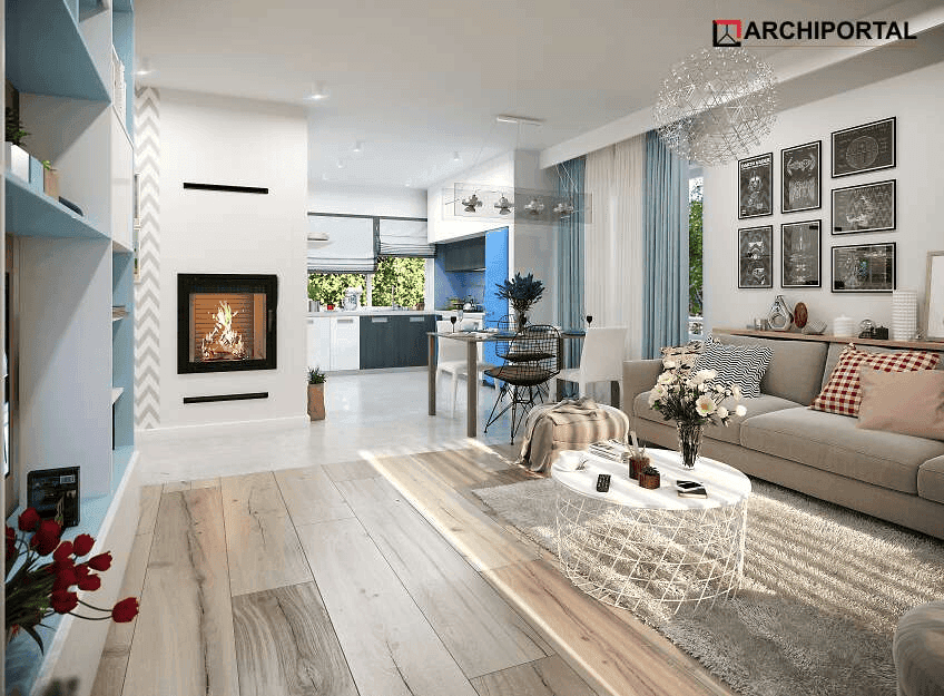 Wizualizacja domu jednorodzinnego Tryton 2