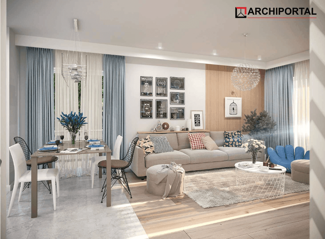 Wizualizacja domu jednorodzinnego Tryton 2 Teriva