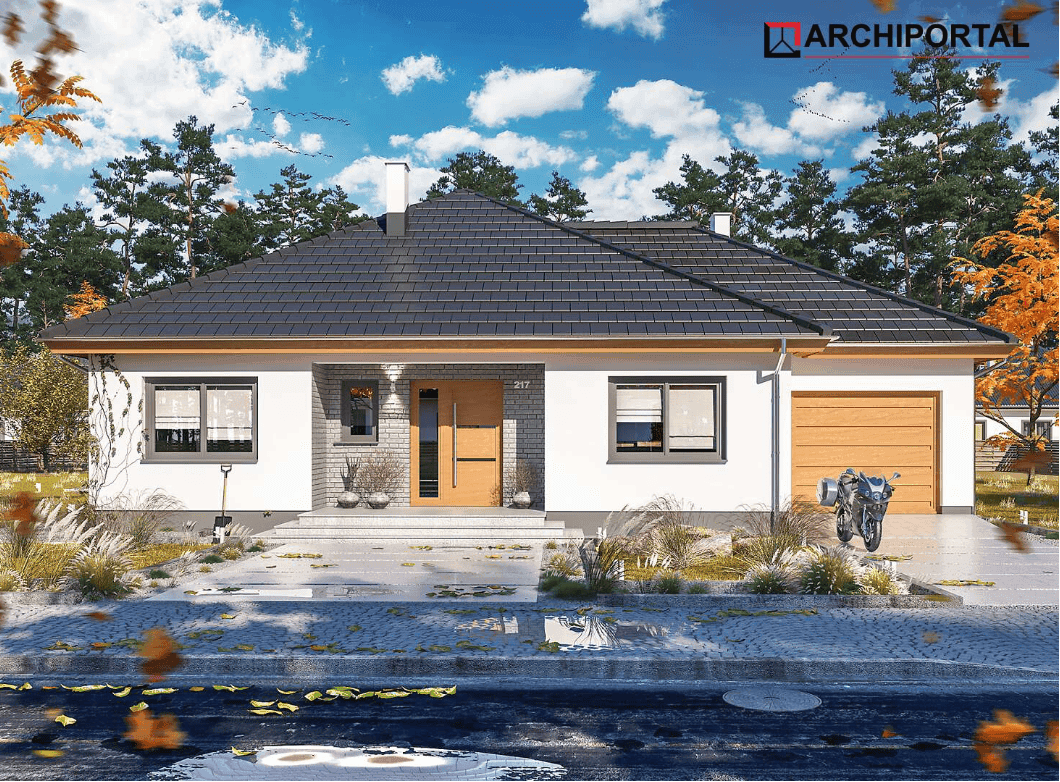 Wizualizacja domu jednorodzinnego Tryton 2 Teriva