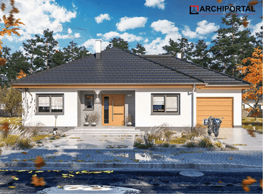 Wizualizacja domu jednorodzinnego Tryton 2 Teriva