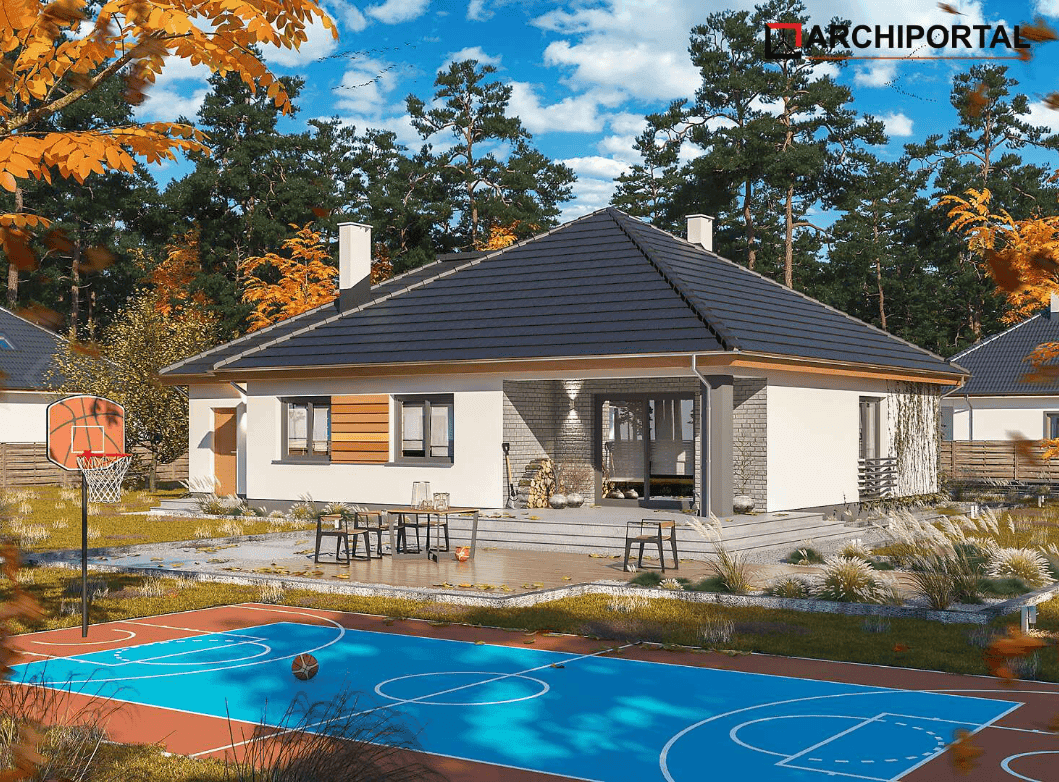 Wizualizacja domu jednorodzinnego Tryton 2 Teriva