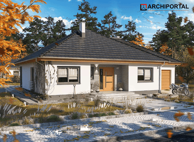 Wizualizacja domu jednorodzinnego Tryton 2 Teriva