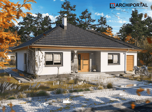 Wizualizacja domu jednorodzinnego Tryton 2 Teriva