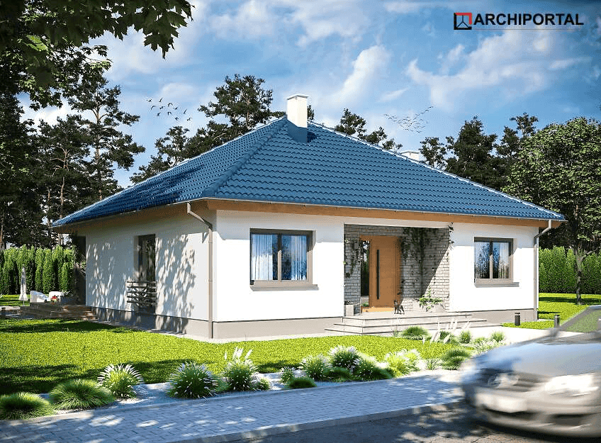 Wizualizacja domu jednorodzinnego Tryton