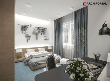 Wizualizacja domu jednorodzinnego Tryton