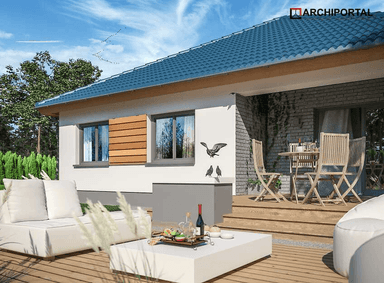 Wizualizacja domu jednorodzinnego Tryton