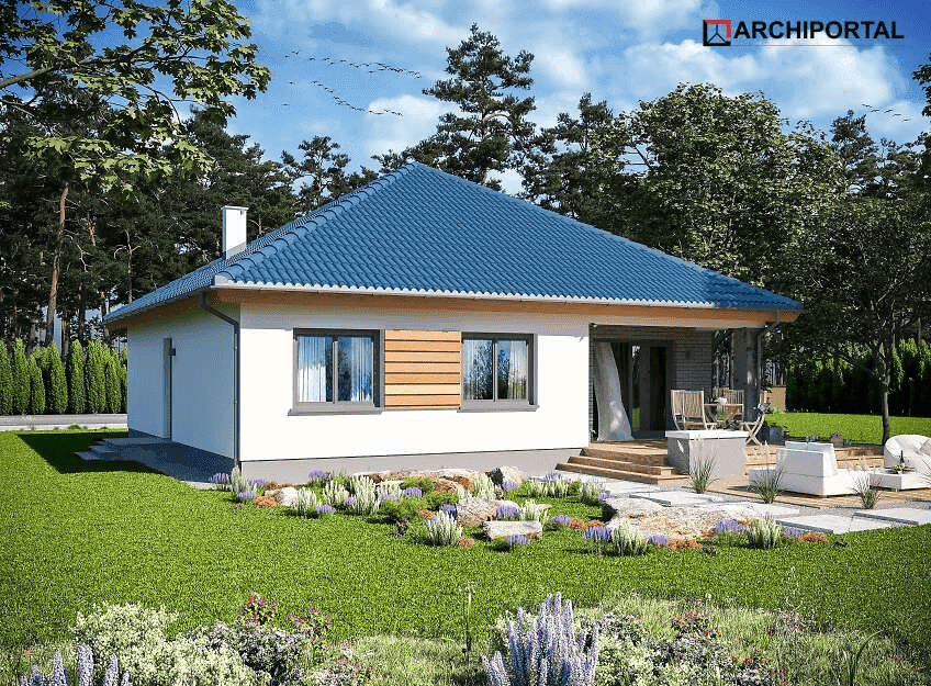 Wizualizacja domu jednorodzinnego Tryton