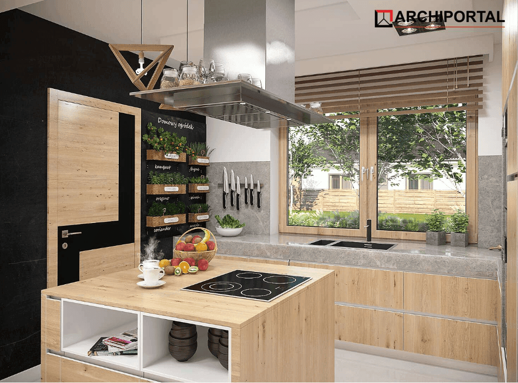 Wizualizacja domu jednorodzinnego Tryton 3