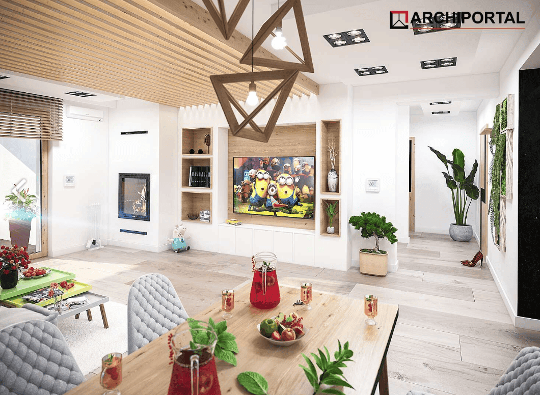 Wizualizacja domu jednorodzinnego Tryton 3