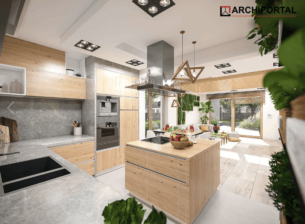 Wizualizacja domu jednorodzinnego Tryton 3