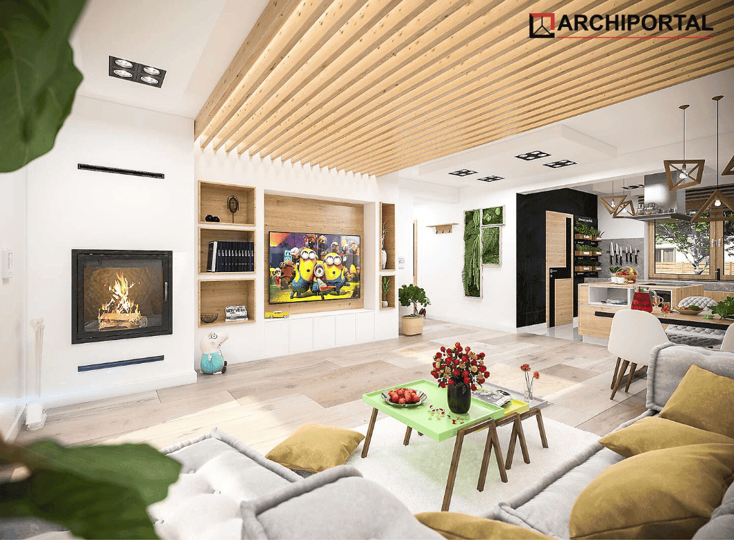 Wizualizacja domu jednorodzinnego Tryton 3