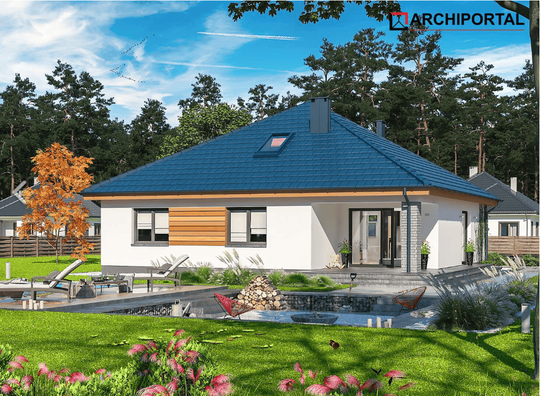 Wizualizacja domu jednorodzinnego Tryton 3