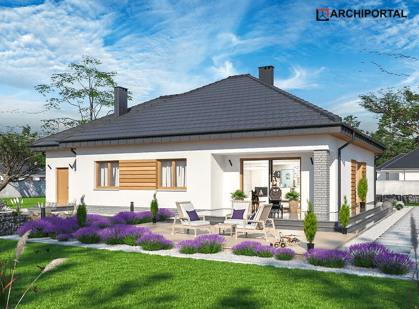 Wizualizacja domu jednorodzinnego Tryton 4