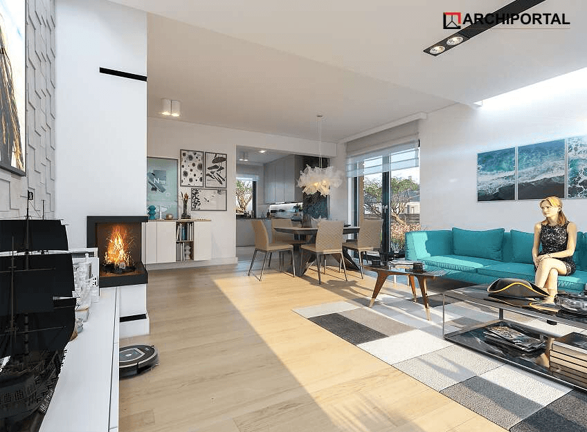 Wizualizacja domu jednorodzinnego Tryton 4