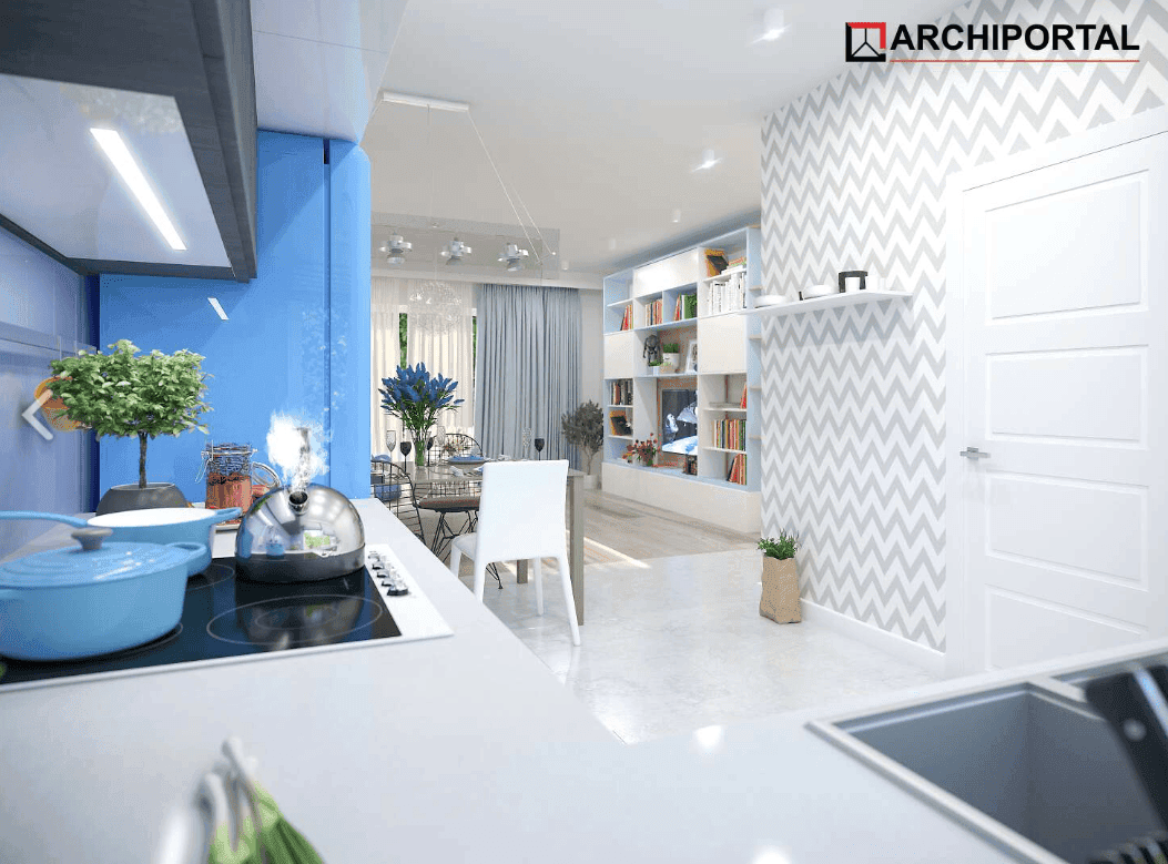 Wizualizacja domu jednorodzinnego Tryton B