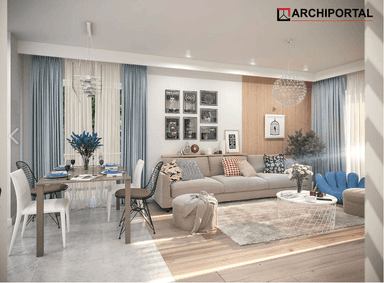 Wizualizacja domu jednorodzinnego Tryton B