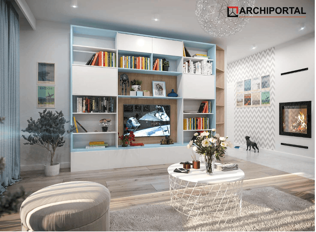 Wizualizacja domu jednorodzinnego Tryton B