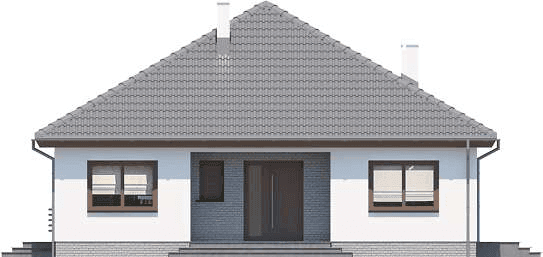 Elewacja frontowa domu jednorodzinnego Tryton Teriva