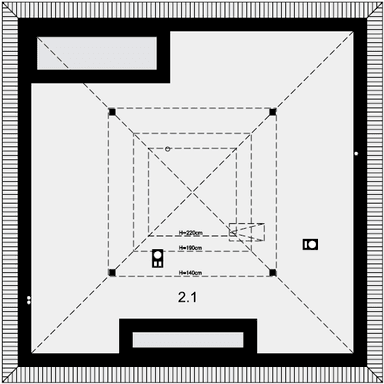 Rzut strychu domu jednorodzinnego Tryton Teriva
