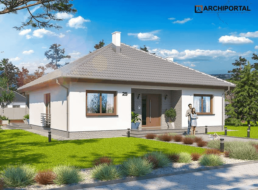 Wizualizacja domu jednorodzinnego Tryton Teriva