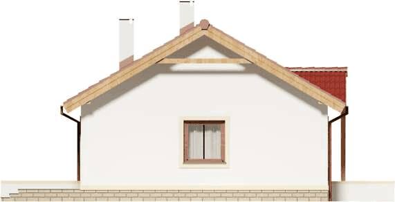 Elewacja lewa domu jednorodzinnego Tula