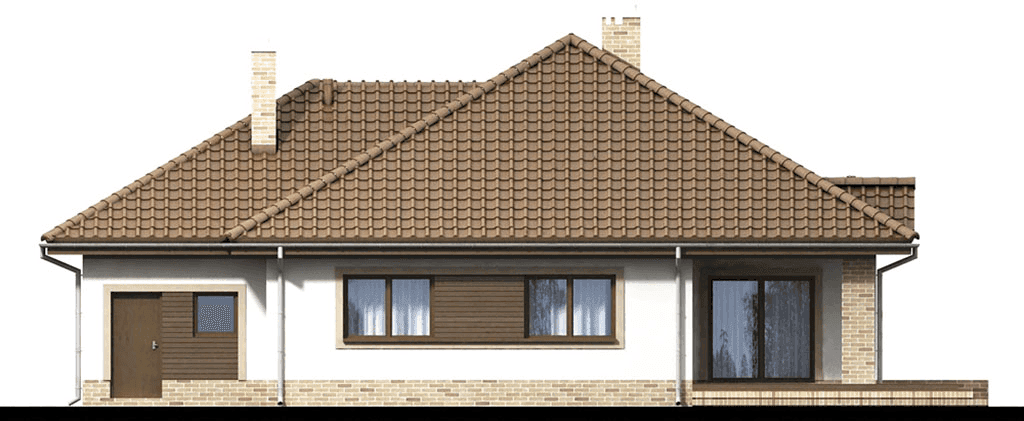 elewacja tylna domu jednorodzinnego Aframon 2