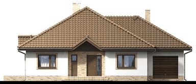 elewacja frontowa domu jednorodzinnego Aframon 2